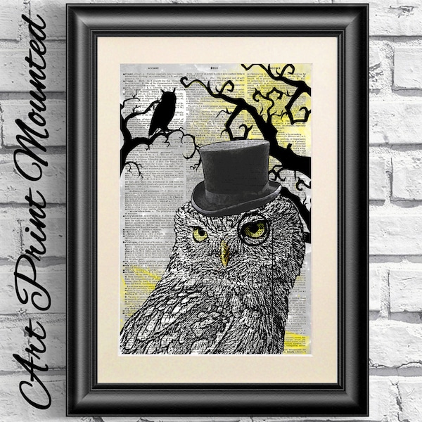 Owl Dictionary Etsy