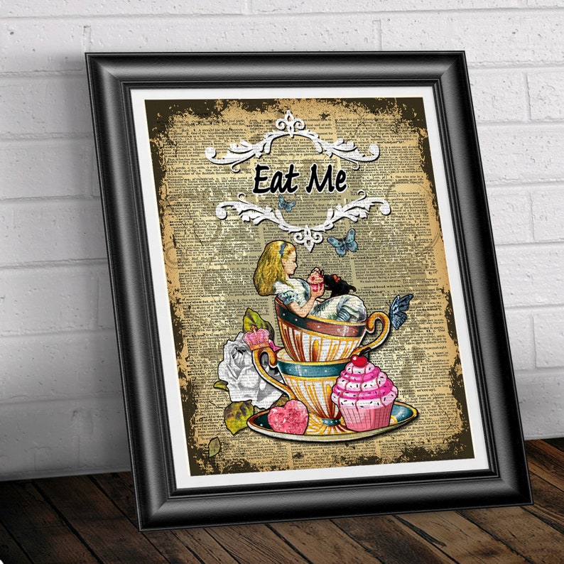 Alice in Wonderland Set of Prints Wall Decor Poster Etsy UK