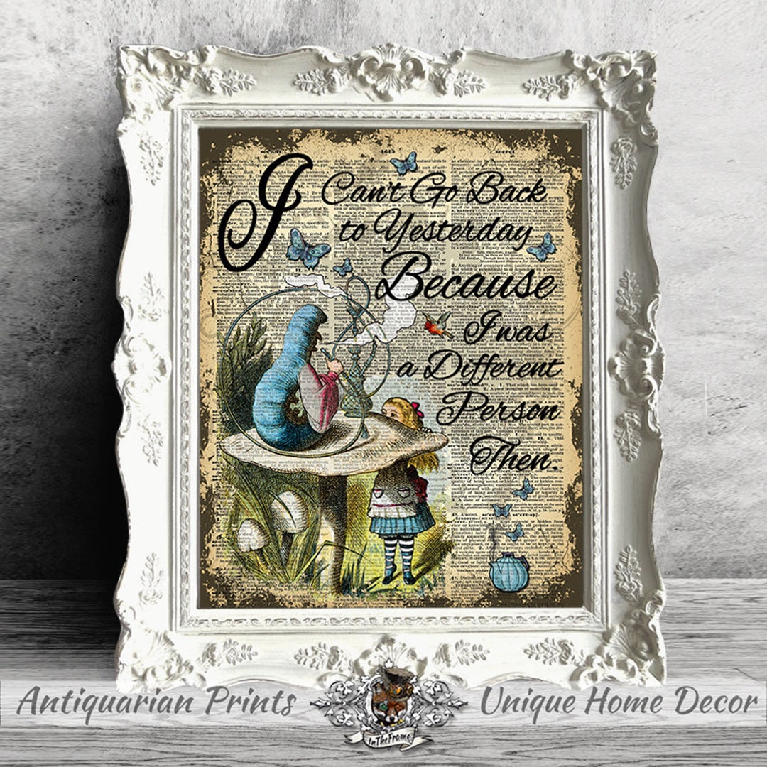 Alice In Wonderland Wall Decal Cheshire Cat Quote Imagination Is The Only S94 EB