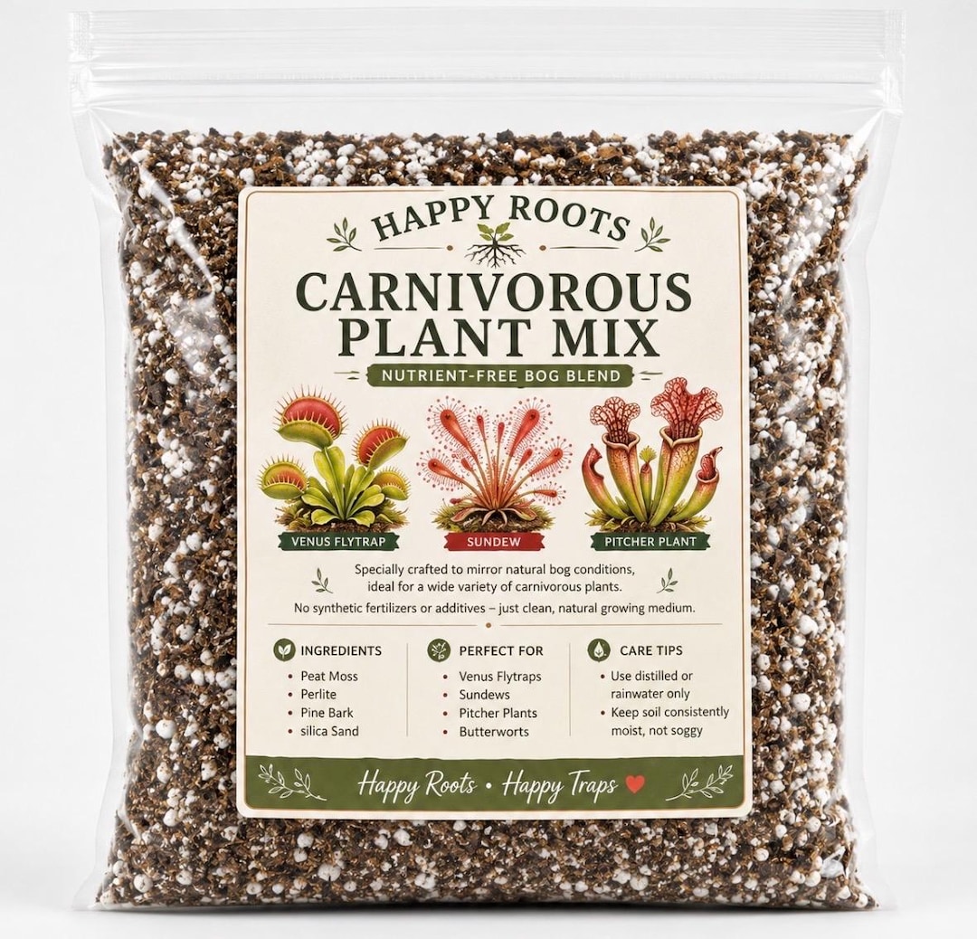 FREE SHIPPING Happy Roots Carnivorous Blend Potting Mix | Nutrient Free ...
