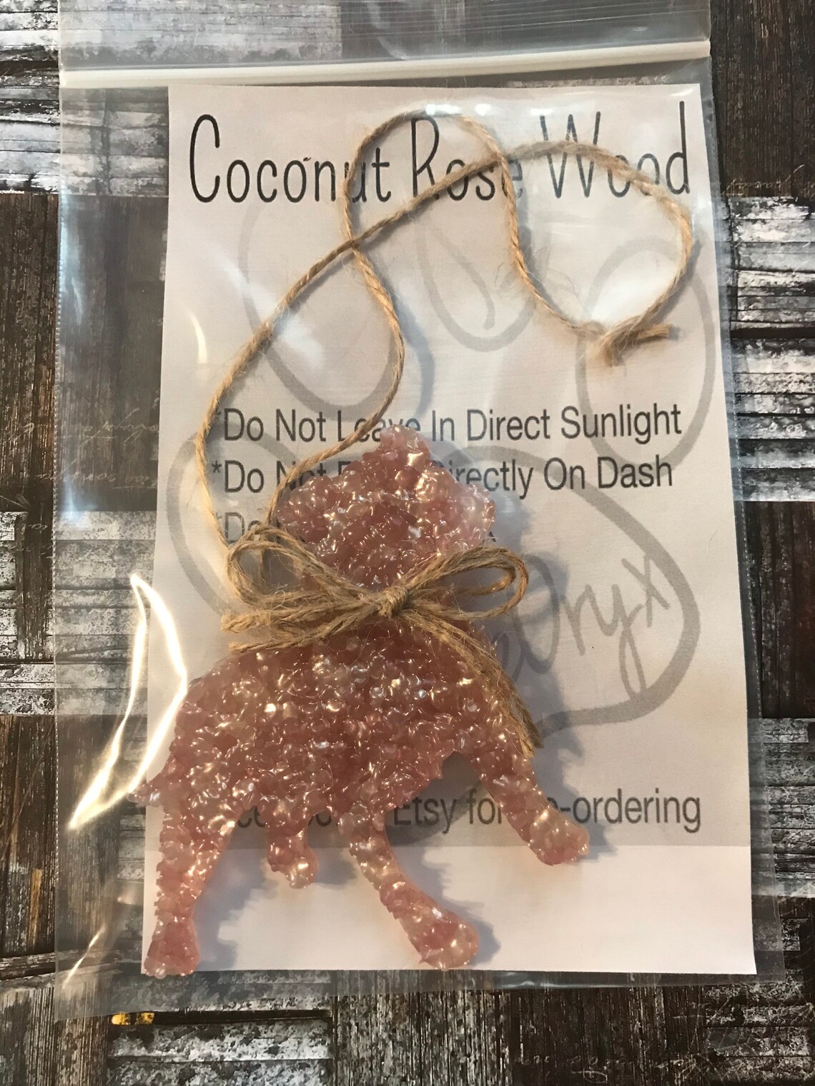 Coconut Rose Wood Coconut & Sandalwood Air Freshner Freshies Etsy