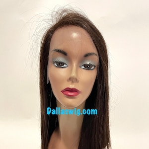 Aplus Ozone 100% Human Virgin Remy Black Brown 18&quot; Lace Front Wig