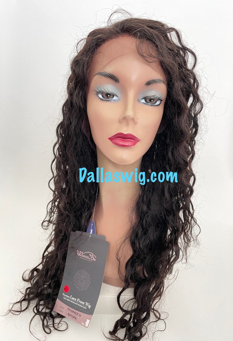 Wannabe 100 Remy Brazilian Natural Black Brown Wavy Curls 30 FH Grace