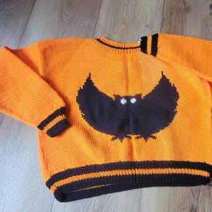 READY TO GO. Halloween sweater. Designer handmade sweater. Size M.