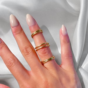 Full Finger Minimal Ring Splint, Elegance Meets Functionality Arthritis Lateral Deviation, EDS, Mallet, Trigger Finger Support Gold/Silver