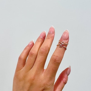 Adjustable Ring Splint Joint Support - Eden - Hypermobility (Arthritis, Trigger, Mallet) Gold / Silver Vermille Handmade Elegant Unique