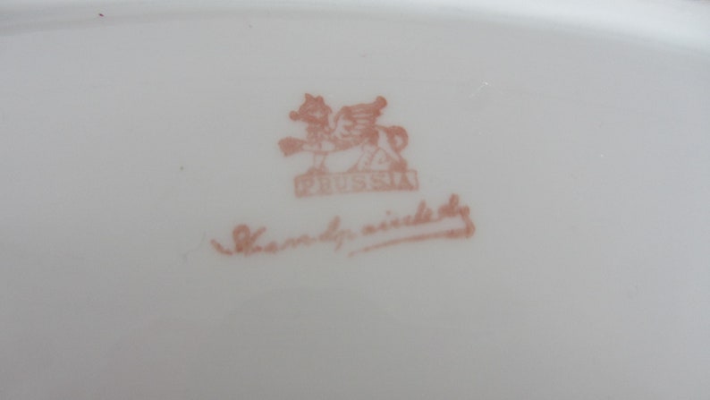 Porcelain Candy dish Small serving plate Porcelain celery dish Prussia