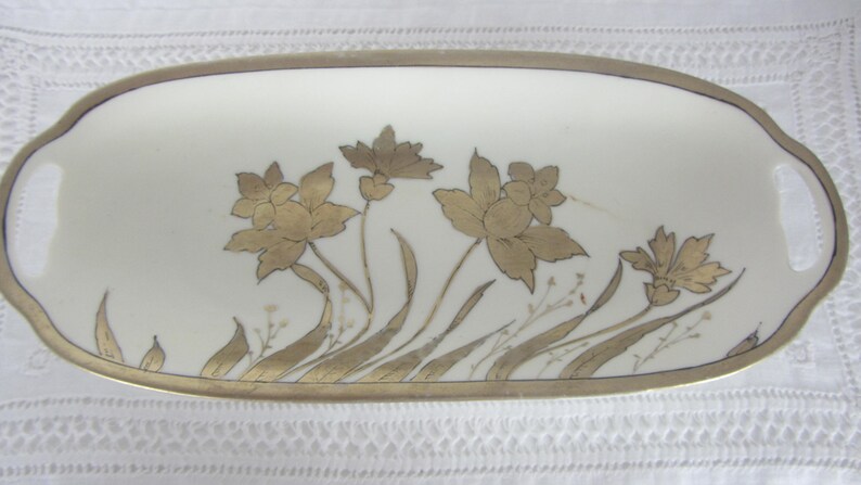 Porcelain Candy dish Small serving plate Porcelain celery dish Prussia