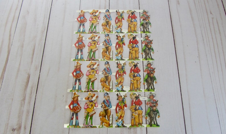 Vintage Die Cut Scrap Paper MLP 1542 Made in England image 1