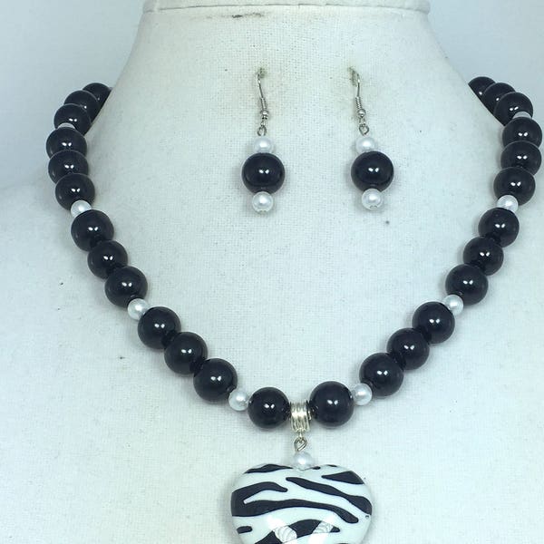 Zebra Print Jewelry Etsy