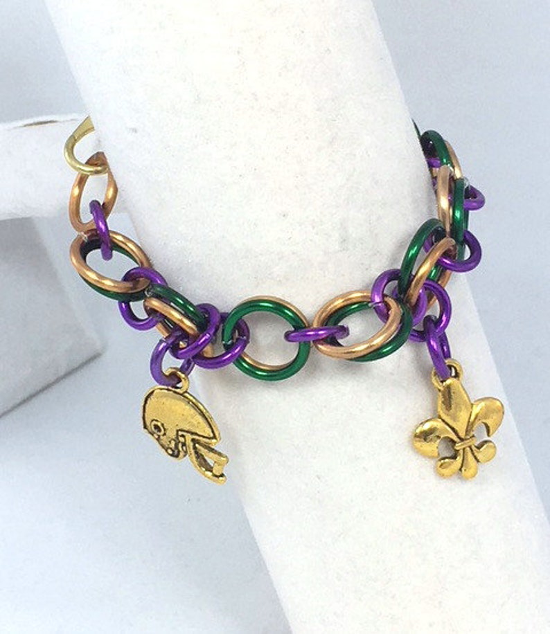 mardi gras chain necklace