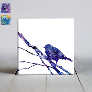 Bird On Branch Ceramic Tile - Bird Decorative Tile - Ceramic Tile - Bird Lover Gift - Unique Bird Gifts