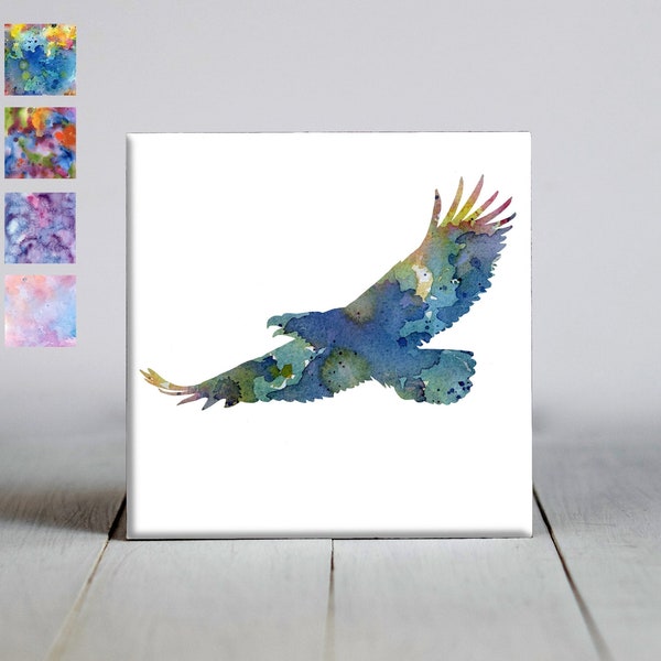 Eagle Ceramic Tile - Eagle Decorative Tile - Bird Lover Gift- Unique Bird Gifts
