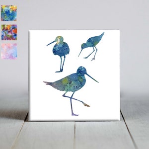 Sand Pipers Ceramic Tile - Sand Pipers Decorative Tile - Ceramic Tile - Bird Lover Gift - Unique Bird Gifts