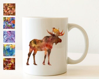 Moose Mug - Hiker Gift - Wildlife Lover Gift - Moose Coffee Mug - Unique Moose Gift