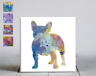 French Bulldog Ceramic Tile - French Bulldog Decorative Tile - Dog Lover Gift - Unique Dog Gifts