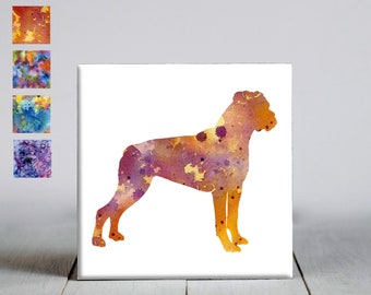 Boxer Ceramic Tile - Boxer Decorative Tile - Ceramic Tile - Dog Lover Gift - Unique Dog Gifts