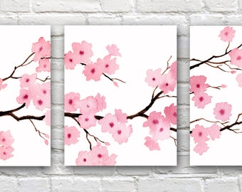 Cherry Blossom Wall Art Etsy