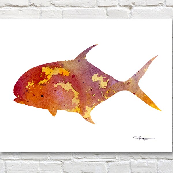 Permit Fish Art Etsy