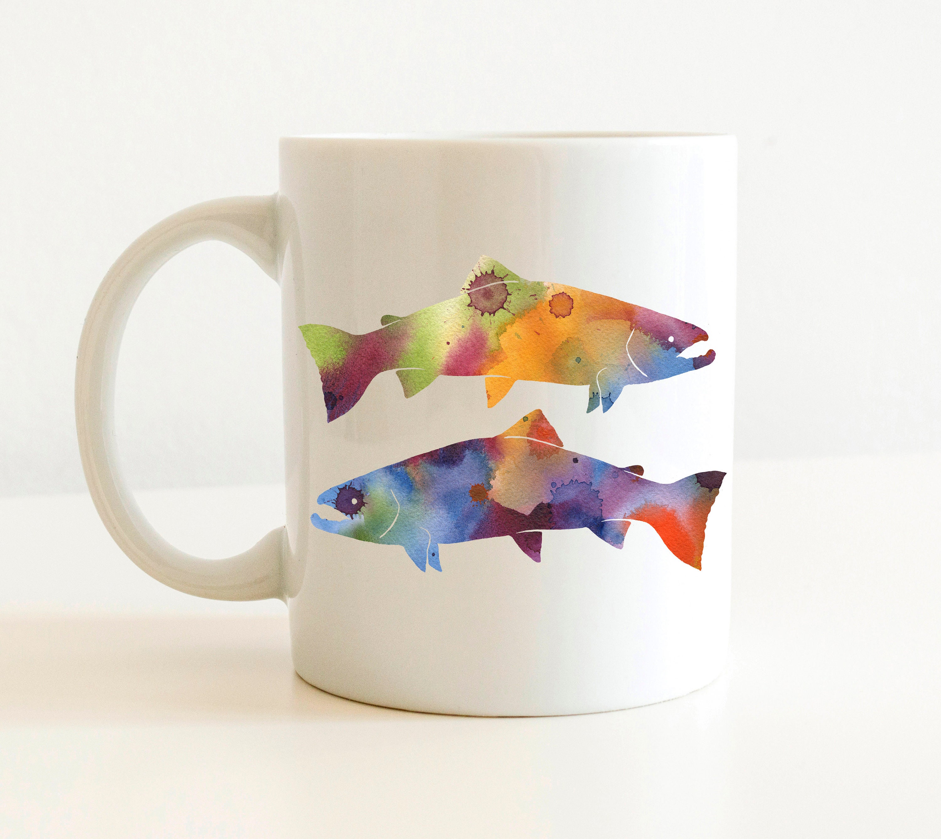 Rainbow Trout Mug Fishing Gift Rainbow Trout Fish Etsy UK