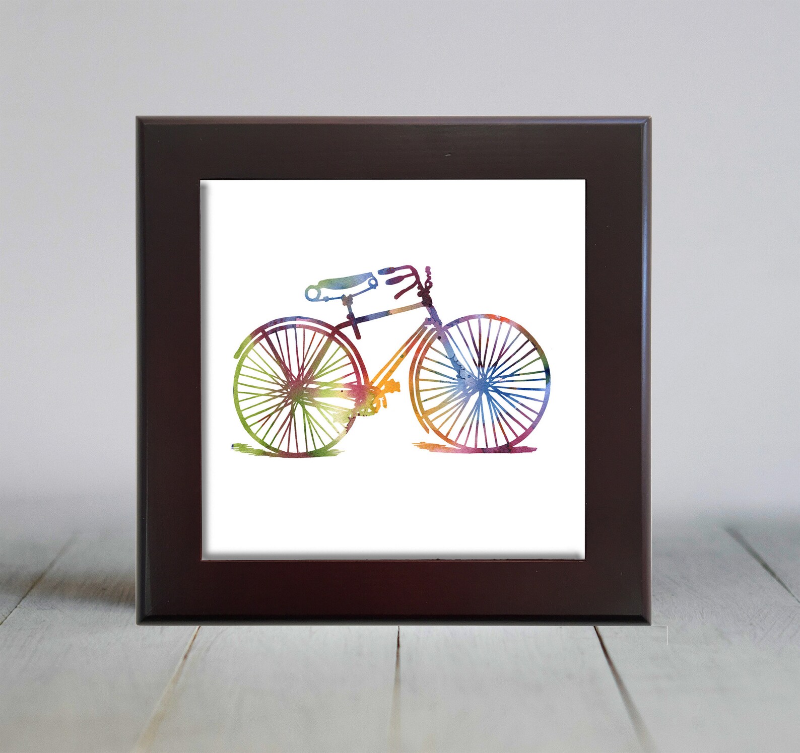 Bicycle Ceramic Tile Bicycle Decorative Tile Ceramic Tile | Etsy