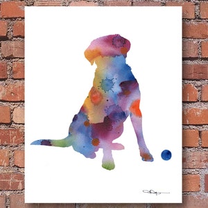 Labrador Retriever Watercolor - Abstract Painting - Wall Decor