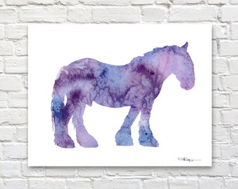 Shire Art Print - Abstract Watercolor Painting - Wall Decor