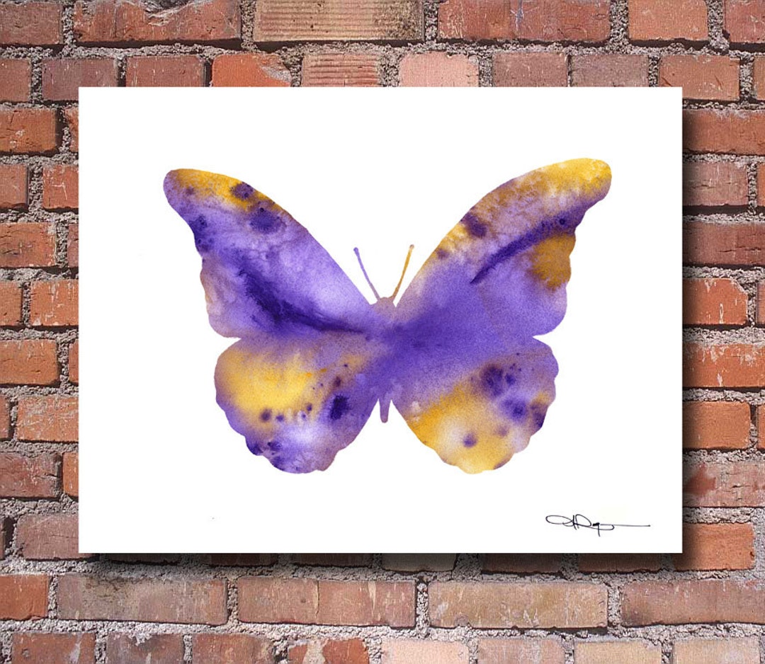 Butterfly Art Print Abstract Watercolor Painting Wall Decor - Etsy