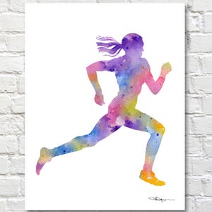 Runner Print - Abstract Watercolor Painting - Wall Decor