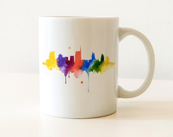 Milan Mug - Milan Gift - Italy Watercolor Art Mug - Milan Coffee Mug - Unique Milan Gifts
