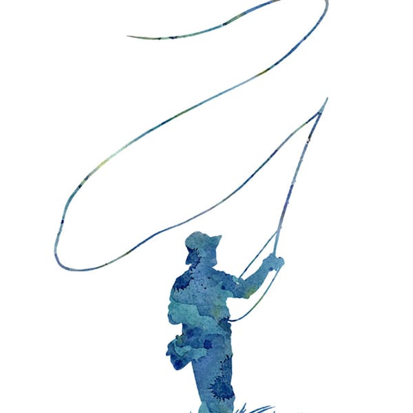 Fly Fishing Art Etsy