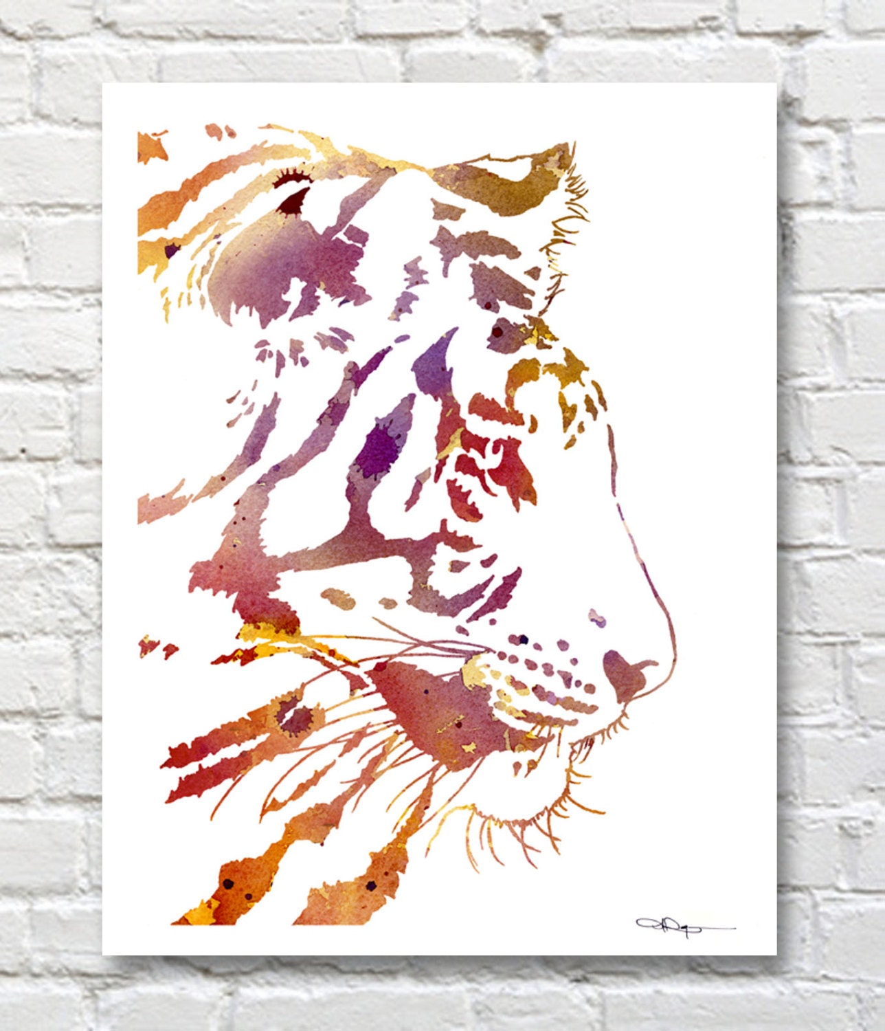 Tiger cheap abstract painting