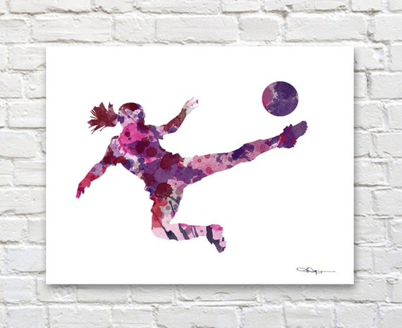 abstract soccer art