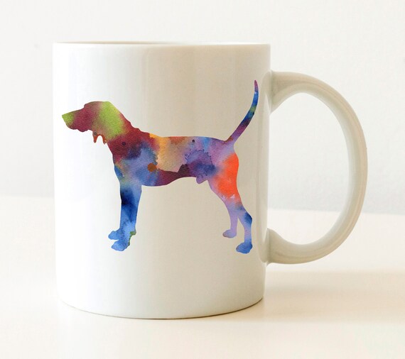 Watercolor Treeing Walker Coonhound Coonhound Lover Gift Treeing Walker Mug 