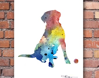Labrador Retriever Art Print - Watercolor - Abstract Painting - Wall Decor