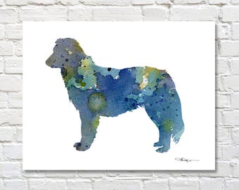 Nova Scotia Duck Tolling Retriever Art Print - Abstract Watercolor Painting - Wall Decor