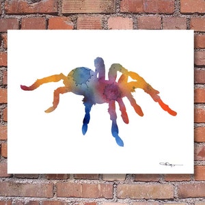 Tarantula Spider Art Print - Abstract Watercolor Painting - Wall Decor
