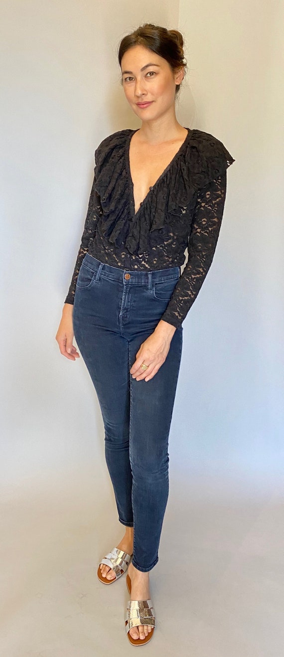 Lace Ruffled Bodysuit