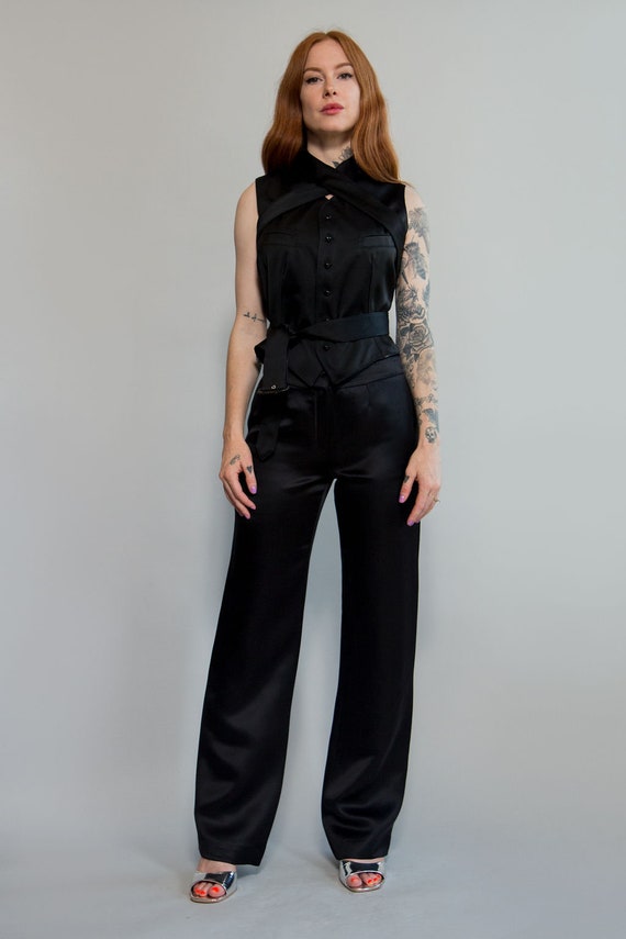 Oscar de la Renta Satin Pants - image 1