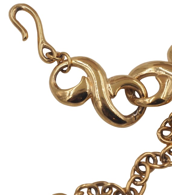 Givenchy Double Loop Gold Necklace - image 4