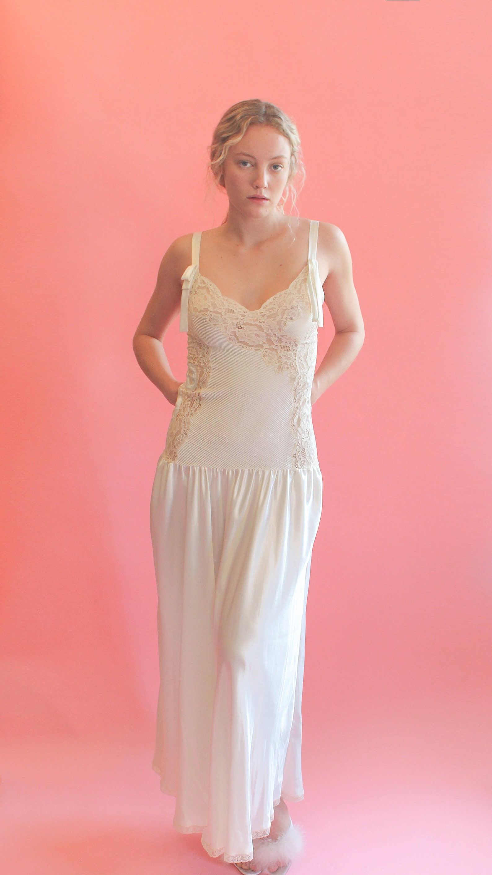 Silk & Lace Slip Dress Etsy
