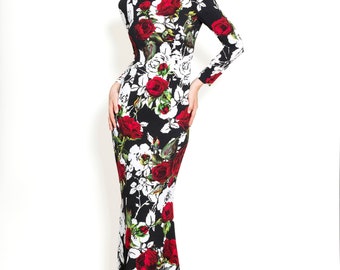 Dolce & Gabbana Fall 2015 L/S Floral Dress