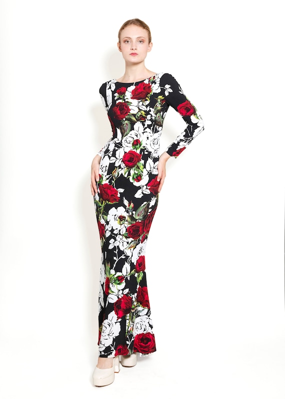 Dolce & Gabbana Fall 2015 L/S Floral Dress - image 1