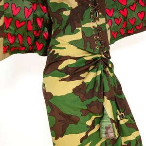 Moschino Couture Camouflage 3 Pc Skirt, Jacket, & Corset Set image 2