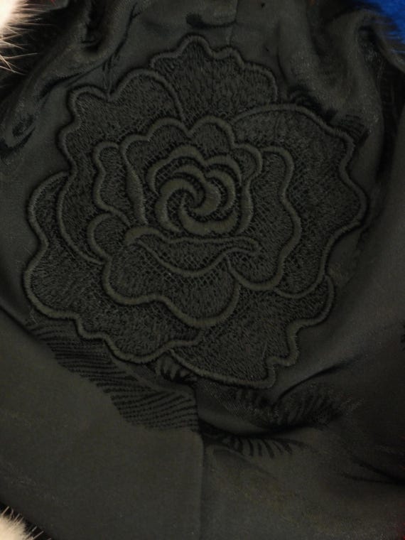 Mink Fox Fur Patchwork Black/Multicolor - image 5