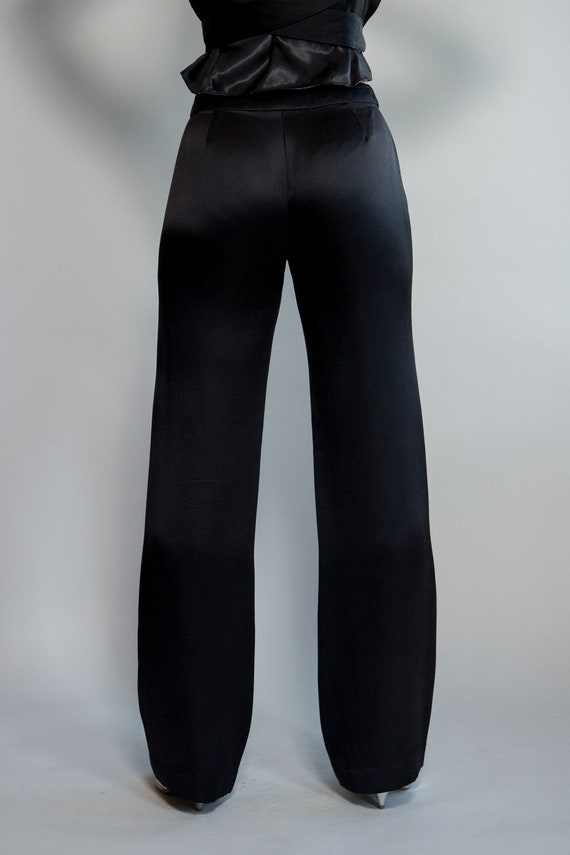 Oscar de la Renta Satin Pants - image 4