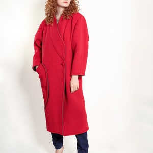Courreges Red Wool Coat