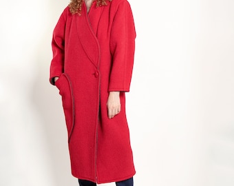 Courreges Red Wool Coat