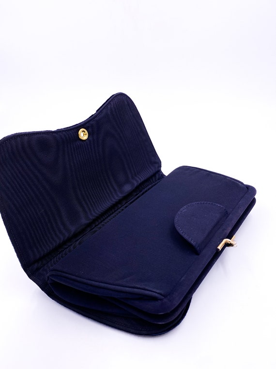 Blue Velvet Clutch