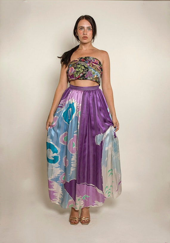 Hanae Mori Pleated Skirt - image 3